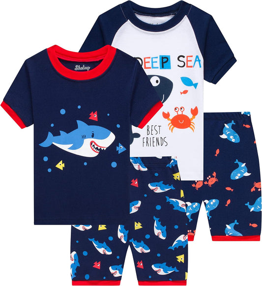 Children Pajamas Cotton Dinosaur Kids Clothes Boys Cartoon Sleepwear Toddler Clothes